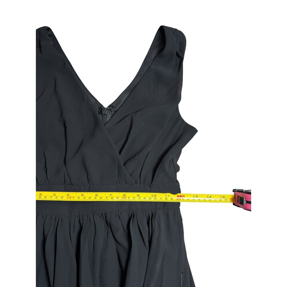 Lulus Heavenly Hues Chiffon Maxi Dress Black Formal Bridesmaid Gown NWT XXS - Picture 9 of 10
